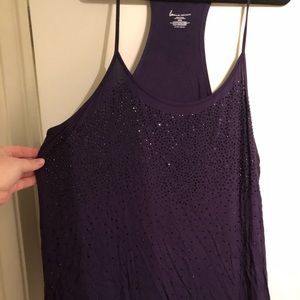Plum Lane Bryant dressy tank top with sequins